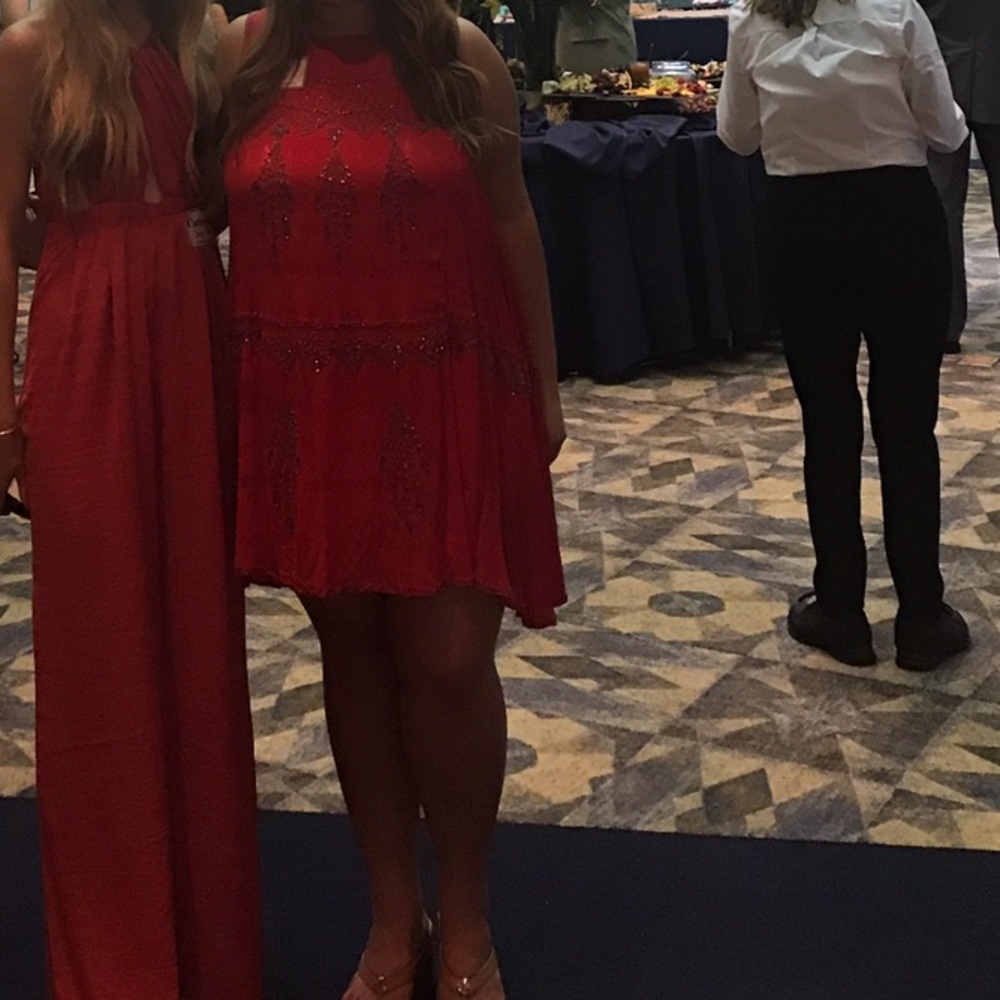 Free people red dress